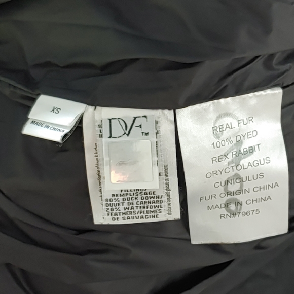 Diane Von Furstenberg Long Down Jacket - Picture 6 of 7